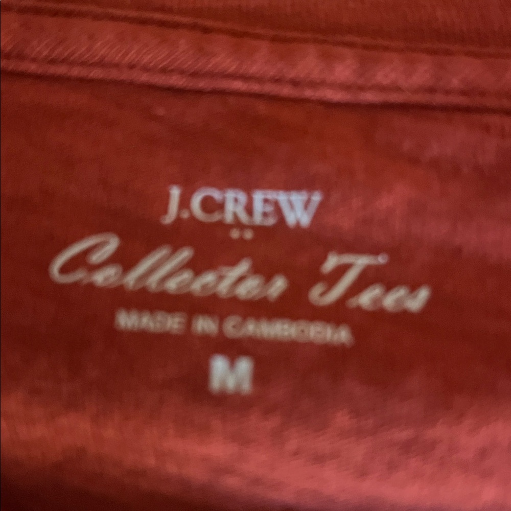 J. Crew Rust color Collector Tee - Picture 3 of 3